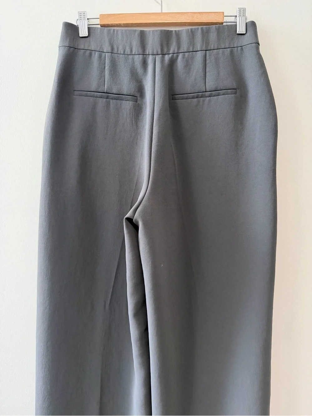 Aritzia The Limitless High-Rise Wide Leg Pant Coal Grey Crepette Sz 10 NWOT - Picture 6 of 16